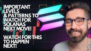 SOLANA PRICE PREDICTION 2022!IMPORTANT LEVELS & PATTERNS TO WATCH FOR SOL! - NEXT TARGETS