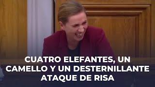 El desternillante ataque de risa de la primera ministra danesa