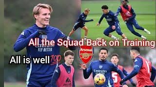 Arsenal Training News  All The Squads Back on ️ Rice, Odegaard, Ben White &...