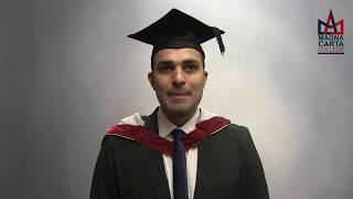 Student Testimonial - Irshal K - Magna Carta College Graduation Ceremony 2020