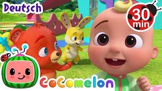 John Jacob Jingleheimer Schmidt | CoComelon - JJ's Animal Time Deutsch | Cartoons und Kinderlieder