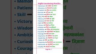 20 Tough English Vocab with Meaning in Hindi | कठिन अंग्रेजी शब्द | Vocabulary ️ #short #english