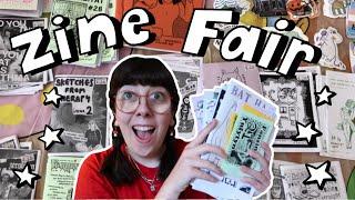 Come to a Zine Fair with Me! ️ + Zine Haul!