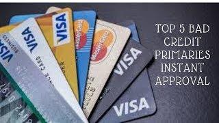 5 Best Unsecured Credit Cards For Bad Credit Instant Approval With No Credit Check 2020