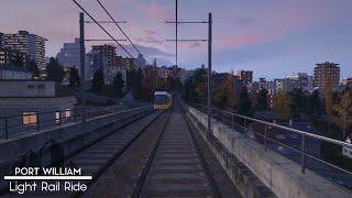 Cities: Skylines - First Person Light Rail Ride 2 - Port William