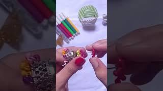 #shorts Diy earrings  | craft video  | creative ragini #viral #diy