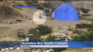 Shocking Photo of Stockton Homeless Boy Resembles War-Torn Country