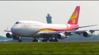 Close Up Take Offs at Amsterdam Schiphol Airport, Polderbaan!