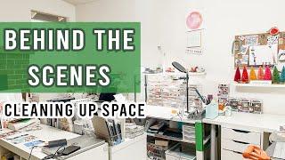 Behind the Scenes | Cleaning up my Scrapbook Space