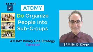 Part 2 Atomy Binary Line Strategy Tutorial | Do Organize People Into Sub-Groups CLIP [12 MIN]