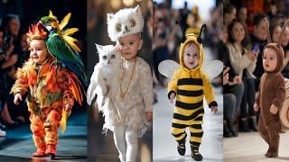 baby fashion show#cute #fashion #baby #AI #Runway#fyp #viral #かわいい #kawaii #animals #動物#BabyFashion