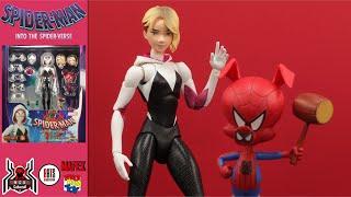 Mafex SPIDER-GWEN STACY & Spider-Ham Spider-Man Into the Spider-Verse No. 134 Marvel Figure Review