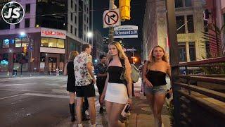 Friday Night in Downtown Toronto | Summer Walk (July 2024)