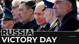 Russia showcases military in wartime Victory Day event