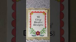 10 Easy front page design for school projects and idea note journals | Aesthetic Girl #shorts #howto