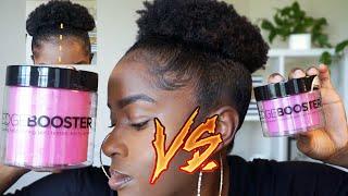 Edge Booster Strong Hold Styling Gel VS Edge Booster Strong Hold Pomade on Short 4C Natural Hair!!!