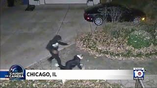 Video shows armed carjacking in Chicago