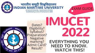 IMUCET 2022 GUIDE | ELIGIBILITY, SYLLABUS, RANK, NEGATIVE MARKING, PREPARATION | WATCH THIS!