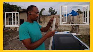 JAMAICA VLOG 2021 | HOW TO PUT AN ALUMINUM SLIDING WINDOW TOGETHER