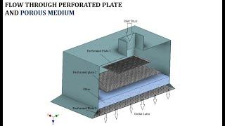 Flow through Porous Medium and Perforated Plate - ANSYS Fluent Tutorial