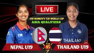 Nepal vs Thailand | Icc U19 Women's T20 World Cup Asia Qualifiers Live Scores & Commentary |Cricfoot