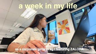 a week in my life as a corporate girlie in sg | featuring ZALORA 