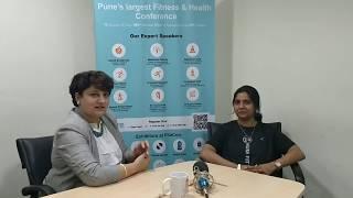 POOJA KUMAR-SME Networks interviewed by Manjula Nair at FITACON-Pune's Largest Fitness & Health Meet