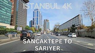 Istanbul 4K Drive from Sancaktepe to Sarıyer Virtual Drive and Sightseeing Tour