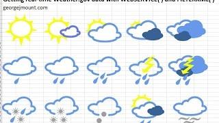 Retrieve Real-time Weather Data from Weather.gov in Excel using FILTERXML