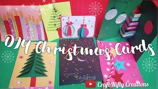 Easy Handmade Christmas Cards Ideas | #DIY #Christmas #Handmade | Craft Nifty Creations