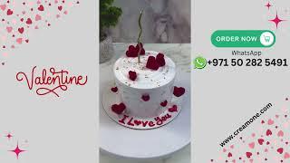 Valentine's Day Cakes | Special Cakes for Valentines Day | CreamOne Valentine Cakes | From 65 AED