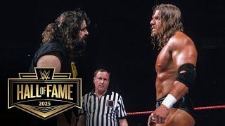 Triple H’s brutal Street Fight against Mick Foley
