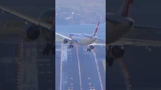 Stunning Crosswind Landing at Madeira Airport