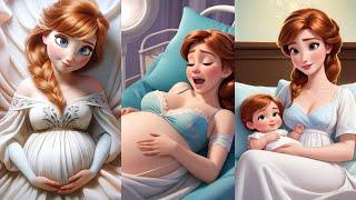 #disneyprincess Anna pregnant & giving birth. Becoming a mom. Disney fan fiction. Motherhood.