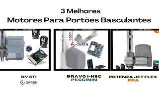 Qual  Melhores Motores Para Portão Basculante Garen PPA Peccinin? qual motor para portão basculante