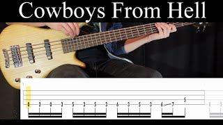 Cowboys From Hell (Pantera) - Bass Cover (With Tabs) by Leo Düzey