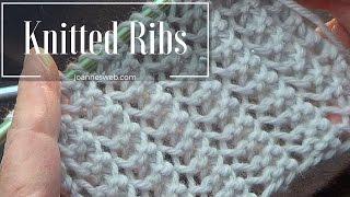 Rib Stitch | Knitted Rib Stitch | Super Easy and Fast