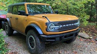 2022 Ford Bronco Badlands off-road POV in the rain