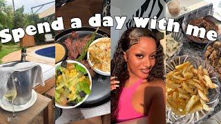 Living alone diaries: cooking with my mom, running errands, hair day  , going out (vip section) etc