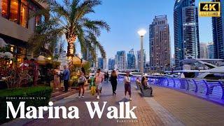 Stunning Dubai Marina Walk At Night! | Dubai Travel Guide 4K HDR