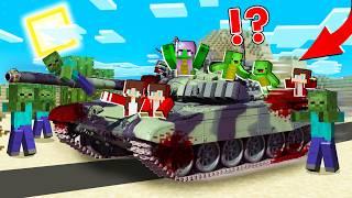 Mikey’s Family and JJ’s Family Survive the Zombie Apocalypse in a Tank! - Minecraft (Maizen)