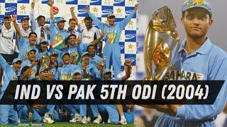 India Vs Pakistan 5th Odi (2004) Series Decider In Lahore : India's Memorable ODI Series Win