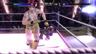 Rumble Rose XX (vote request) Claire Redfield vs Joy submission match gameplay video