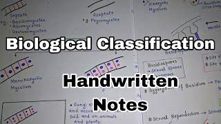 Biological Classification Part - 2 | NEET | NCERT | Handwritten Notes | Biology | Class 11th