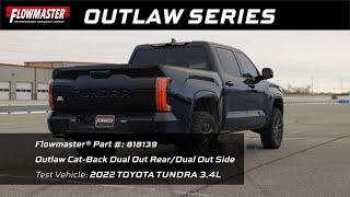 Outlaw Cat-Back Exhaust for 2022-2024 Toyota Tundra 3.4L (818139)