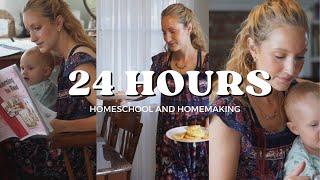 A 24-Hour Homemaking and Homeschool Day In The Life | Mom of 4 Routine