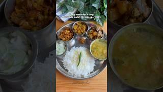 Veg thali | homemade veg meal #veg #meal #homecooked #food #thali i