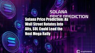 Solana Price Prediction: As Wall Street Rotates Into Alts, SOL