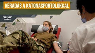 Véradás a katonasportolókkal