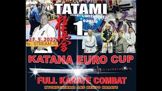 Katana euro cup 2022 FULL KARATE COMBAT, KYOKUSHINKAI AND KEMPO KARATE Tatami 1